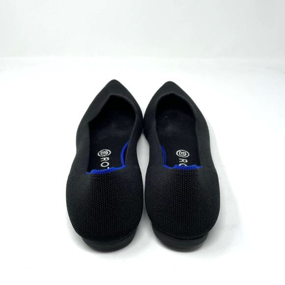 Rothy’s | Black the Point Flats Knit Slip Ons Blue 10.5 - Picture 5 of 7